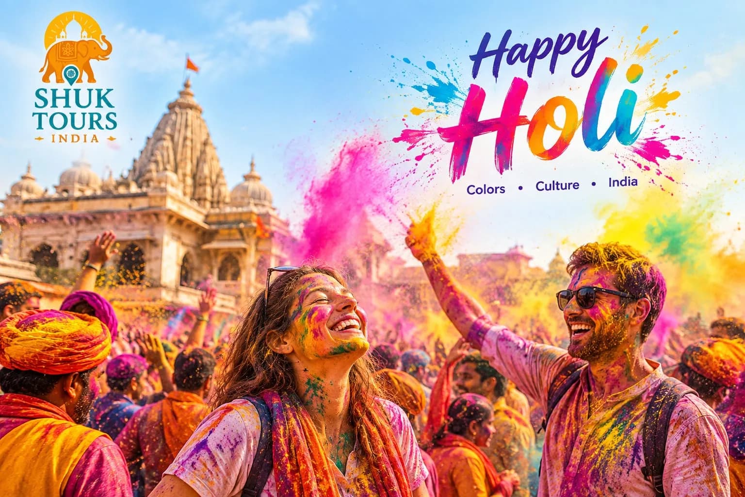 Holi special tour with golden triangle